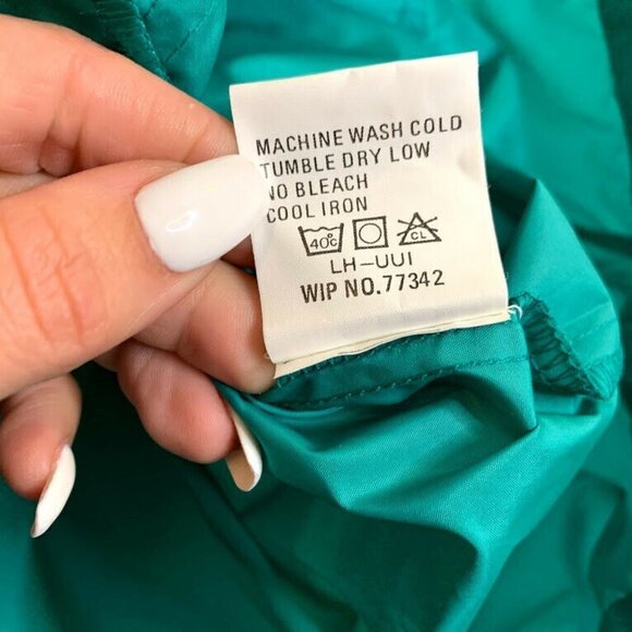 Vintage Woolrich Men L Windbreaker Jade Green - Picture 5 of 6